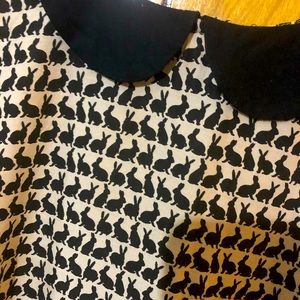 H&M Bunny 🐰 Peter Pan Collar Blouse🖤